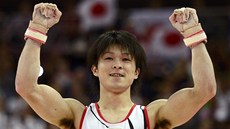 Japonský gymnasta Kohei Učimura vyhrál olympijský víceboj. 