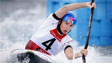 Česká vodní slalomářka Štěpánka Hilgertová postoupila do finálové jízdy. (2.