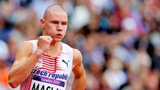 Český závodník Pavel Maslák nepostoupil do finále běhu na 200 metrů. (7. srpna