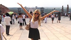 Linda Barto�ová reprezentovala �eskou republiku na Miss World v �ín�.