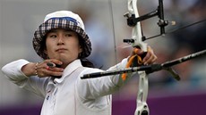 Korejka Ki Po-pe vyhrála na olympijských hrách v Londýn zlatou medaili v