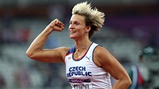 ZLATÁ OŠTĚPAŘKA. Oštěpařka Barbora Špotáková v Londýně obhájila zlatou medaili...