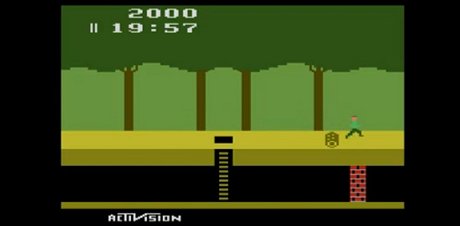 Hra Pitfall z roku 1982 na Atari 260