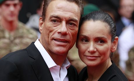 Jean-Claude Van Damme a jeho manelka Gladys Portuguesov