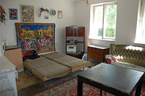 Pokoj, ubytovna Božkova, Ostrava (16. srpna 2012)