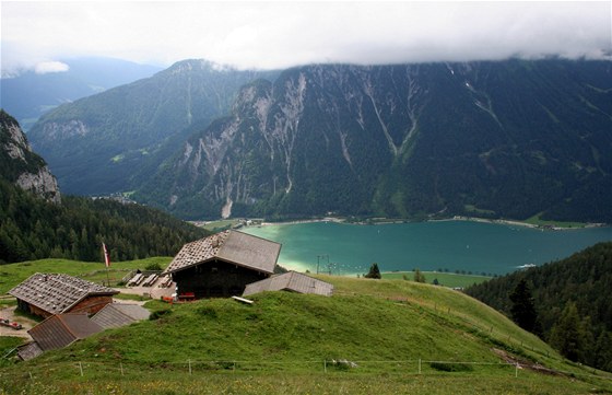 Alpský fjord od chaty Dalfazalm