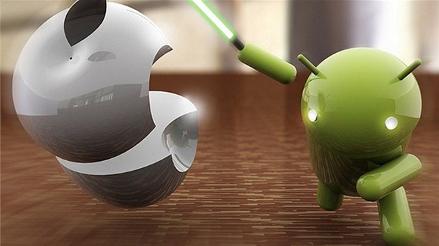 Boj mezi iOS a Androidem o prvenství na sv�tových trzích nekon�í. Ilustra�ní snímek.
