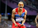 Felix Sanchez z Dominikánské republiky vyhrál olympijský závod na 400 metr...