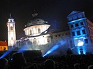 Laserová show na zámku v Jaromicích nad Rokytnou. (18. srpna 2012)