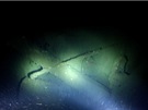 Vrak lodi Terra Nova, jak jej zaznamenala podmoská sonda 