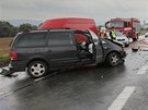Dopravn nehoda u Horn Lukavice zkomplikovala dopravu mezi Plzn a Klatovy....