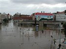 Zaplavené metro - stanice Florenc 2002