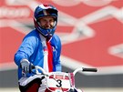 Česká bikrosařka Romana Labounková na olympijských hrách.
