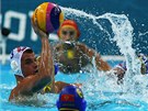 Semifinálový duel olympijských her ve vodním pólu mezi Chorvatskem a ernou