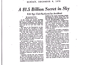 Článek ve Washington Post z roku 1973 poprvé uveřejnil podrobnosti o National