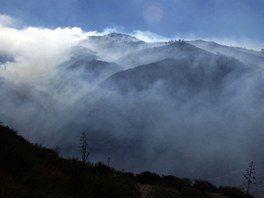 Na sousedním ostrov La Gomera u spolykal desetinu pírodní rezervace...