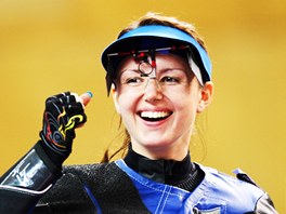 Adéla Sýkorová si v Londýn vystílela bronzovou medaili. (4. srpna 2012)