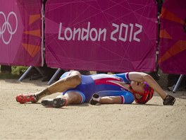 ZLAT TST. Jaroslav Kulhav po finii olympijskho zvodu v Londn. vcar...