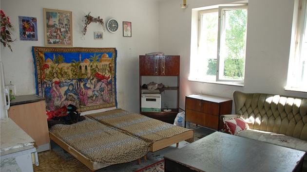 Pokoj, ubytovna Bokova, Ostrava (16. srpna 2012)
