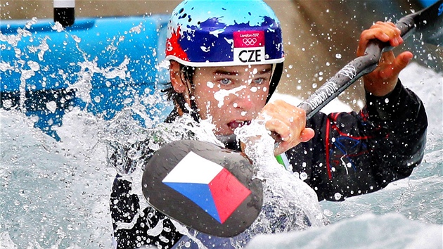 Kajak Vavinec Hradilek byl prvnm eskm medailistou na olympijskch hrch v Londn. Z kanlu Lee Valley si odvezl stbro. (1. srpna 2012)