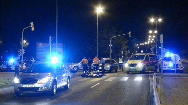 Tragick nehoda motorke na Proseku (15. srpna 2012)
