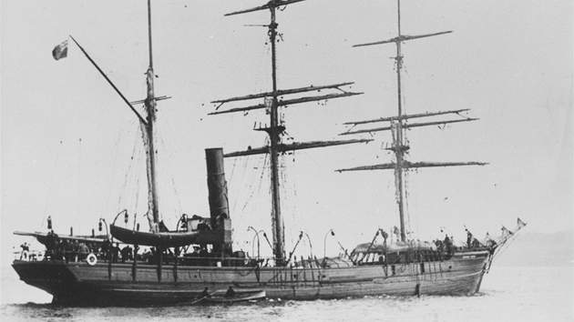 Slavná skotská loď Terra Nova, která vezla Roberta Scotta na jižní pól.