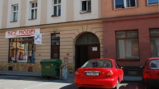 Vchod do ubytovny P�ívoz v Ostrav�