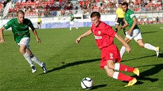 Momentka ze zápasu Brno - Jablonec.