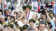 Ústí nad Orlicí vítalo bikera Jaroslava Kulhavého, který p�ivezl zlato z...