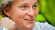 O�t�pa�ka a olympijská medailistka Bára �potáková (16. srpna 2012, Praha)