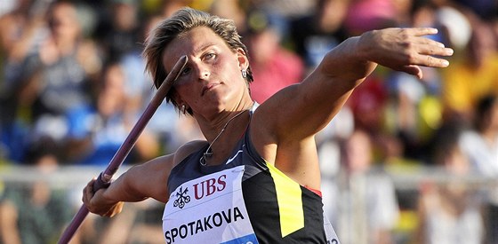 OPĚT VÝHRA. Barbora Špotáková vyhrála mítink Diamantové ligy v Lausanne.