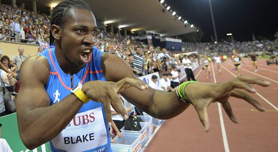 JSEM ZVE, E? Yohan Blake se vkonem 9,69 s zaadil na druh msto v