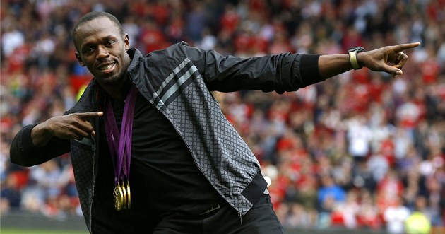 Usain Bolt je velkým fanou�kem Manchesteru United.