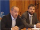 Ministr prmyslu a obchodu Martin Kuba (vlevo) s kandidtem na ptho lena