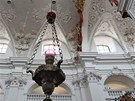 Pípravy na slavnost msta Polné  - kostel Nanebevzetí Panny Marie.