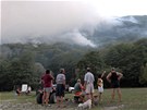 I v Bosn a Hercegovin sledovali obyvatelé oblaka koue stoupající z místních...