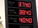 Benzinka Agip, Pardubice prodává Natural 98 za více ne 40,40 K.