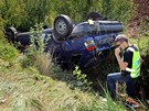 Tragická nehoda dodávky eské poty u Plzn (22. srpna 2012)