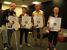 Red Hot Chili Peppers dostali po koncert v Praze 27. 8. 2012 zlatou desku...