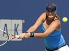 BEKHEND. Petra Kvitová ve finále turnaje v New Havenu. 