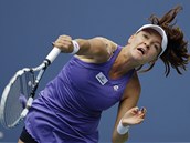PODN. Polsk tenistka Agnieszka Radwask na podn v utkn US Open.