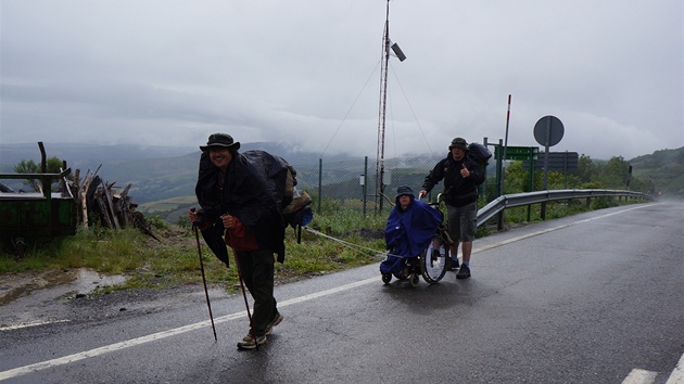 Pou Pavla a Luke Blohlavch do Santiaga de Compostela