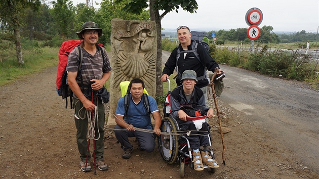 Pou Pavla a Luke Blohlavch do Santiaga de Compostela