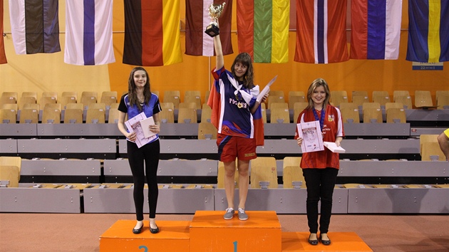 Marie Vargová získala bronz na mistrovství Evropy ve stolním hokeji. Vyhrála Ruska Laričevová.