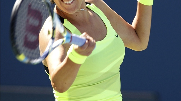 FOREHAND. Viktoria Azarenkov v utkn US Open.