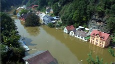 Povodeň v Hřensku v srpnu 2002 napáchala škody za  193 milionů korun.