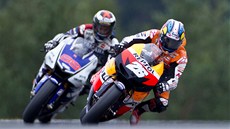 Brnnský rodák Karel Abraham bude letos na domácí pd bojovat o svtový titul v královské kubatue (na snímku z loského závodu MotoGP v Brn).