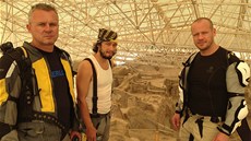 Egon Kulhánek, Pavel Li�ka a Filip Bla�ek u vykopávek v Catalhöyüku
