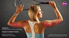 SÍLA JE KRÁSNÁ. Ruská tenistka Maria arapovová pózuje v kampani enské