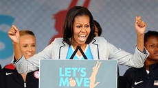 Manelka amerického prezidenta Baracka Obamy Michelle se v ebíku
